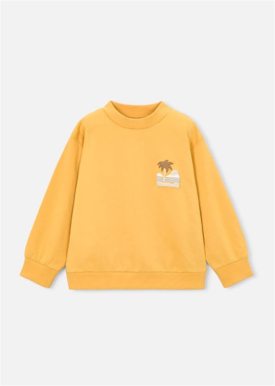 Mayoral Erkek Çocuk Kabartmalı Sweatshirt Hardal 3434