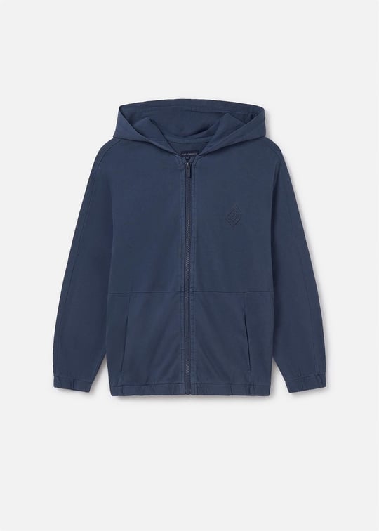 Mayoral Erkek Çocuk Kapüşonlu Fermuarlı Sweatshirt Lacivert 6489