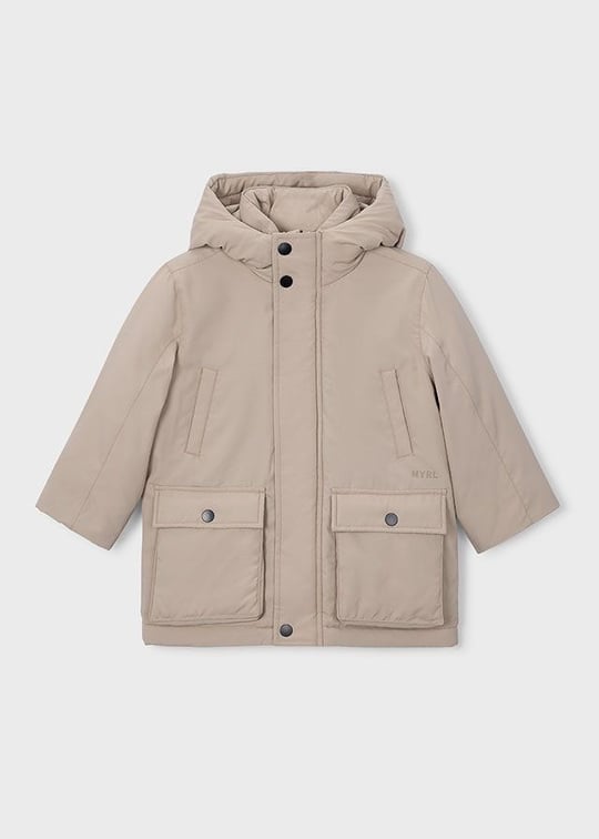 Mayoral Erkek Çocuk Kapüşonlu Parka Bej 4471