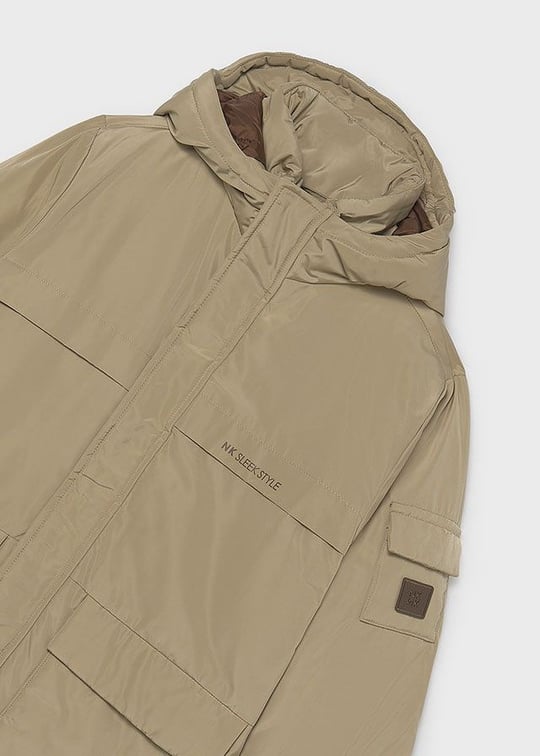 Mayoral Erkek Çocuk Kapüşonlu Parka Mont Krem 7415