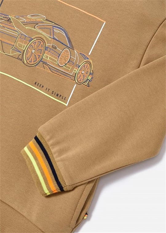 Mayoral Erkek Çocuk Kapüşonlu Sweatshirt Vizon 3404