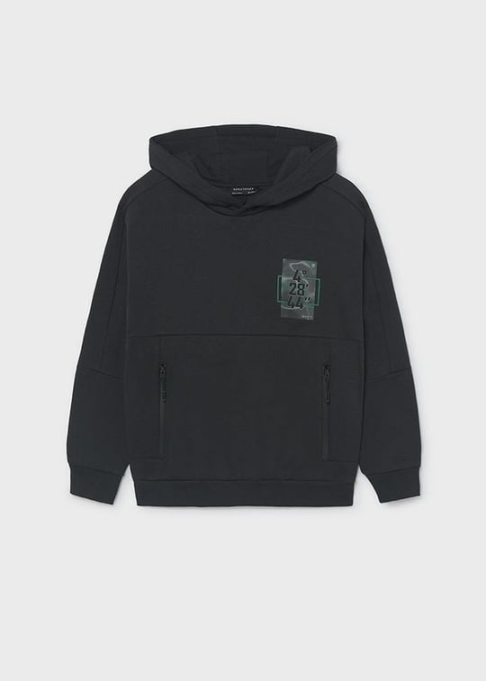 Mayoral Erkek Çocuk Kapüşonlu Sweatshirt Siyah 7408