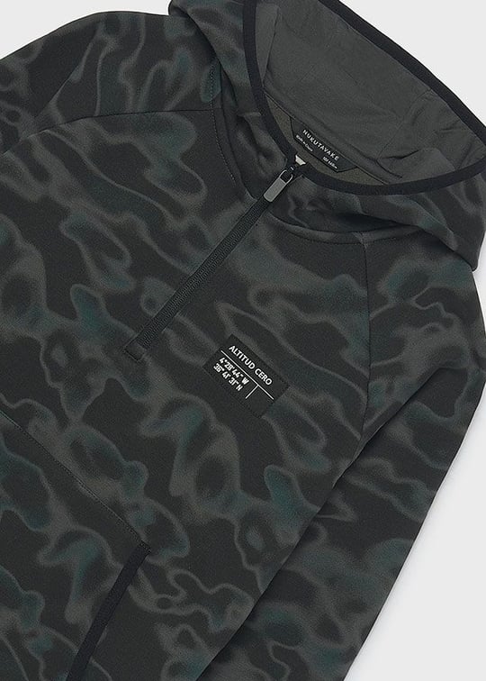 Mayoral Erkek Çocuk Kapüşonlu Sweatshirt Siyah 7407