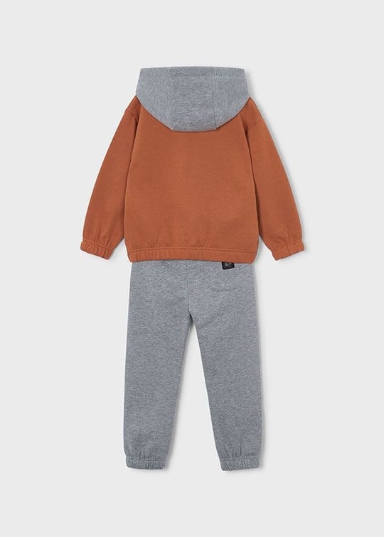 Mayoral Erkek Çocuk Kapüşonlu Sweatshirt Eşofman Takımı Kiremit 4806