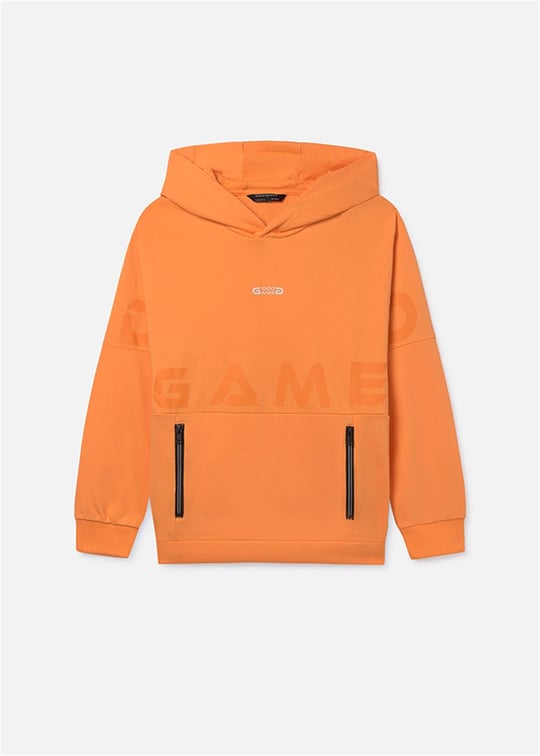 Mayoral Erkek Çocuk Kapüşonlu Sweatshirt Turuncu 6411