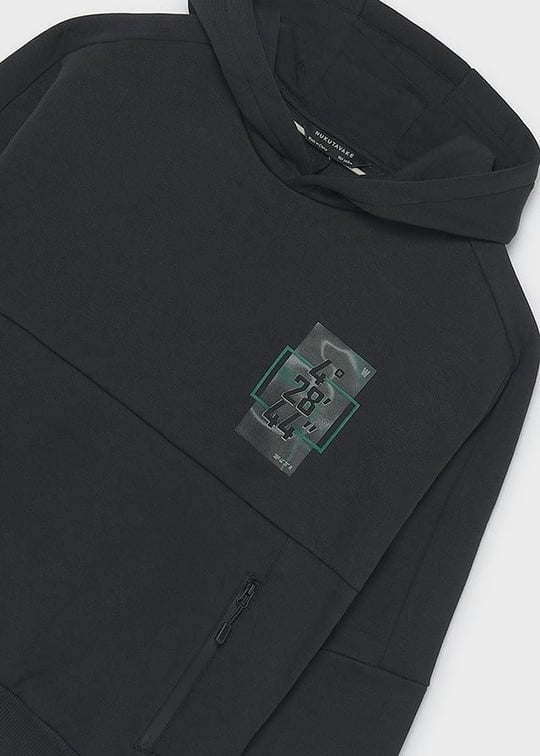 Mayoral Erkek Çocuk Kapüşonlu Sweatshirt Siyah 7408