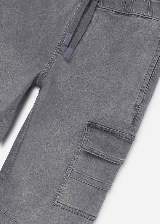 Mayoral Erkek Çocuk Kargo Kot Pantolon Gri 6570