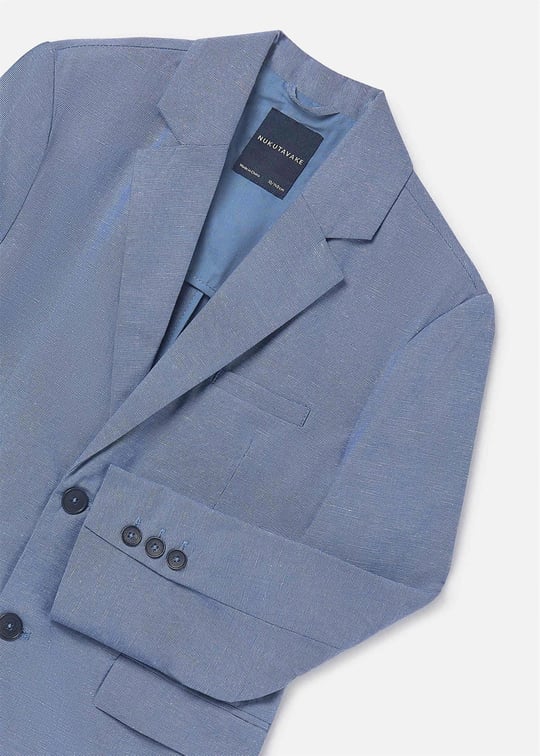 Mayoral Erkek Çocuk Keten Blazer Ceket İndigo 6413