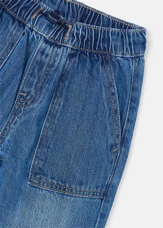 Mayoral Erkek Çocuk Paraşüt Kot Pantolon Mavi 4560