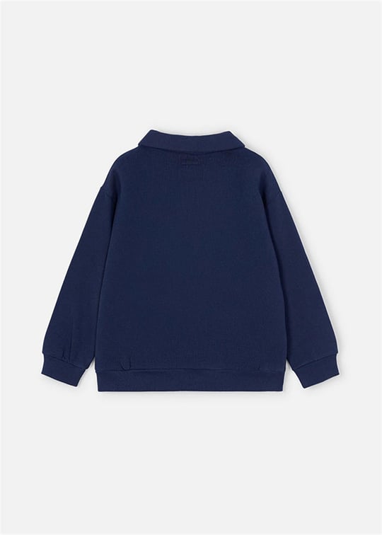Mayoral Erkek Çocuk Polo Yaka Sweatshirt Lacivert 4402