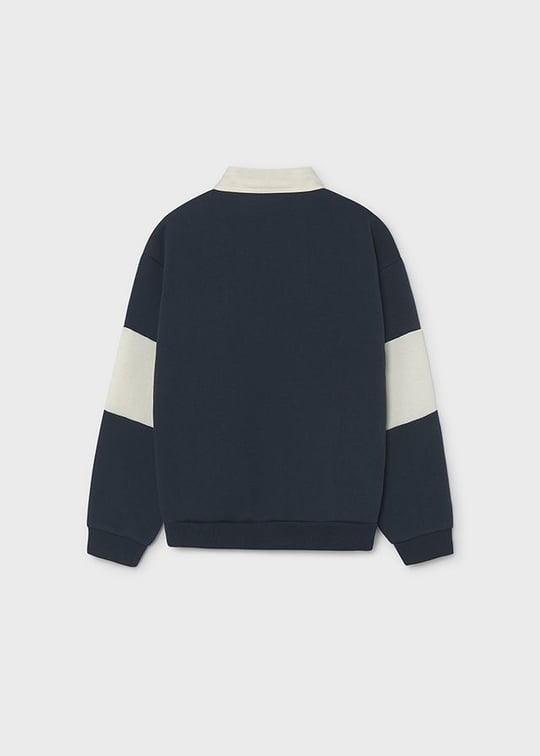 Mayoral Erkek Çocuk Polo Yaka Sweatshirt Lacivert 7406