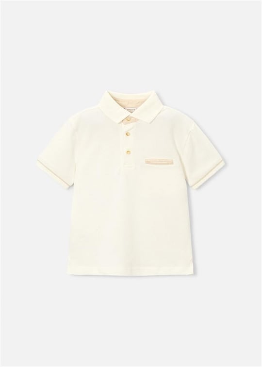 Mayoral Erkek Çocuk Polo Yaka Tişört Krem 3103