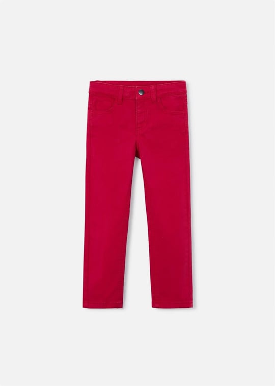 Mayoral Erkek Çocuk Slim Fit Cepli Pantolon Kırmızı 517