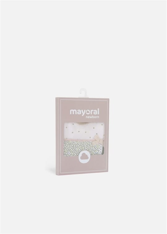 Mayoral Kız Bebek 2'li Önlük Set Krem 9416