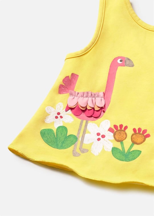 Mayoral Kız Bebek 3'lü Baskılı Bikini Takımı Sarı 1636