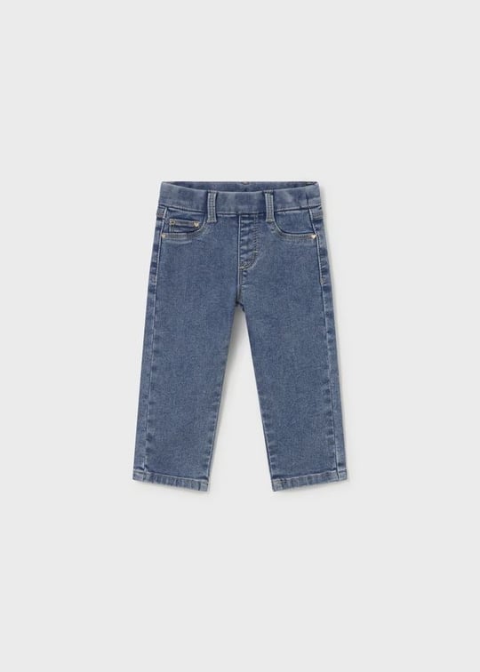 Mayoral Kız Bebek Basic Denim Kot Pantolon Mavi 576