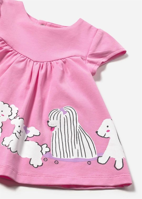 Mayoral Kız Bebek Baskılı Elbise Pembe 1817