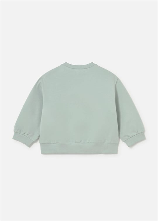 Mayoral Kız Bebek Baskılı Sweatshirt Anason 2433