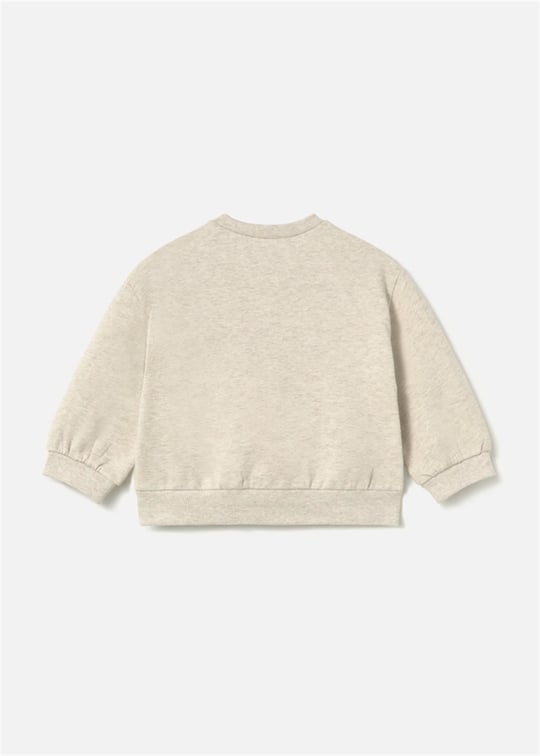 Mayoral Kız Bebek Baskılı Sweatshirt Bej 2433