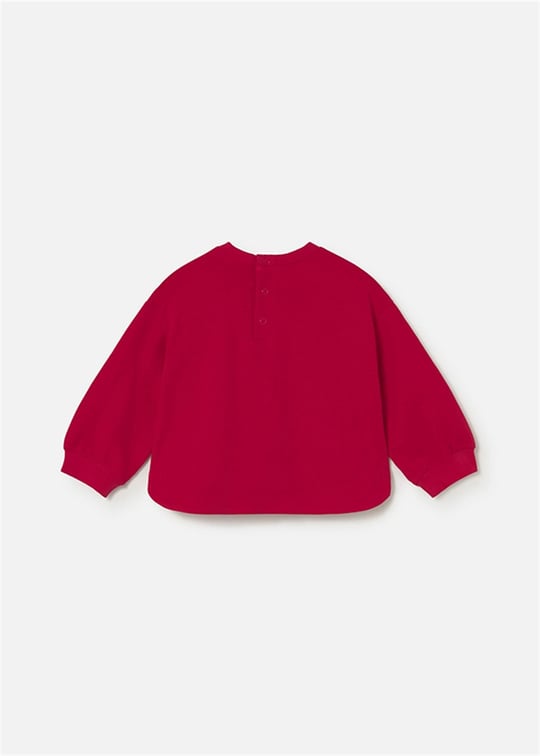 Mayoral Kız Bebek Baskılı Sweatshirt Kırmızı 1495
