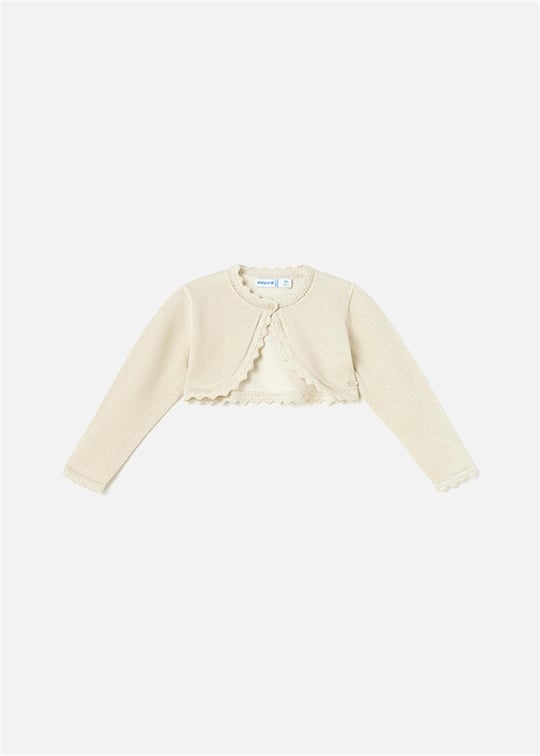 Mayoral Kız Bebek Bolero Hırka Bej 306