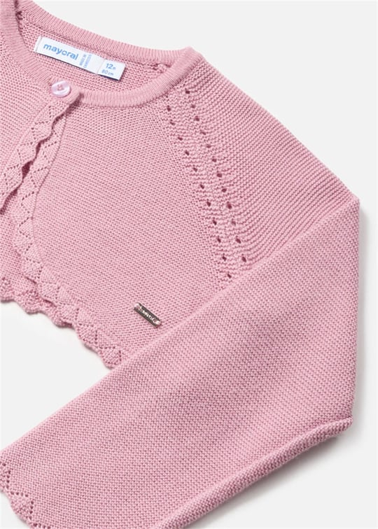 Mayoral Kız Bebek Bolero Hırka Pembe 306