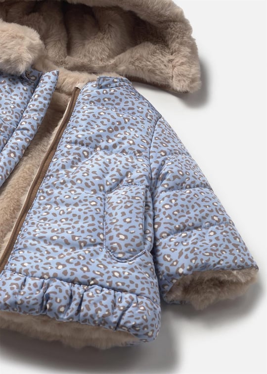 Mayoral Kız Bebek Çift Taraflı Peluş Mont Mavi 2404