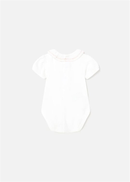 Mayoral Kız Bebek Fırfırlı Body Zıbın Beyaz 1701