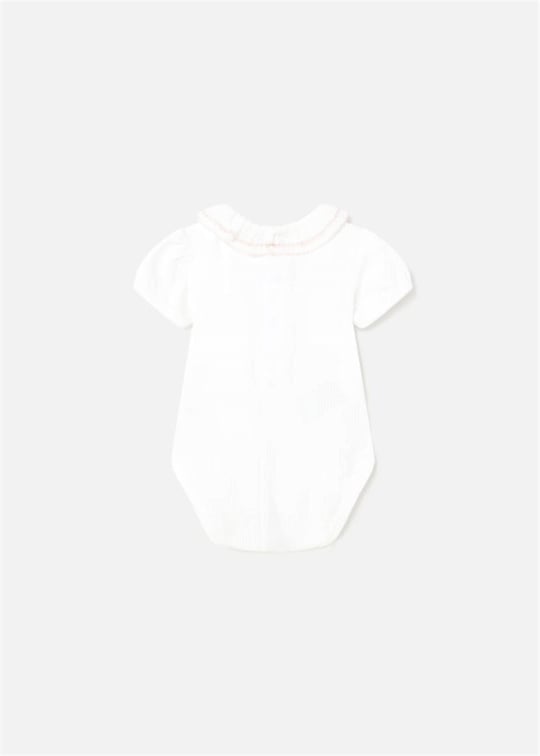Mayoral Kız Bebek Fırfırlı Body Zıbın Beyaz 1701
