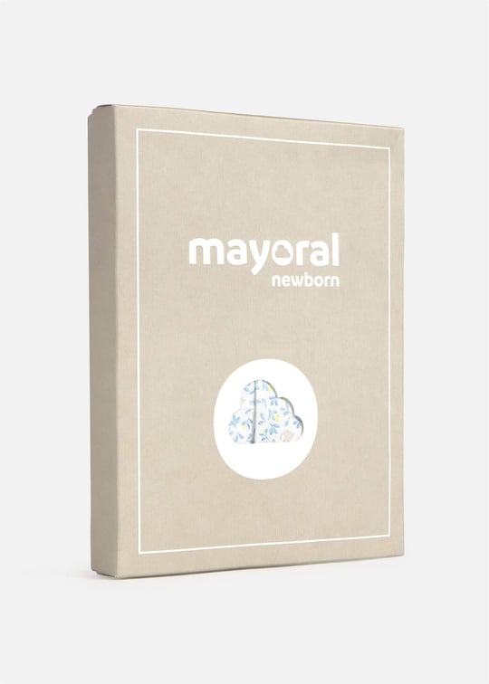 Mayoral Kız Bebek Fırfırlı Örgü Şort Bluz Takım Mavi 1288