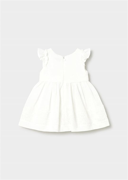 Mayoral Kız Bebek Güpürlü Elbise Beyaz 1907