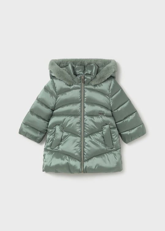 Mayoral Kız Bebek Kapüşonlu Şişme Mont Mint 2440