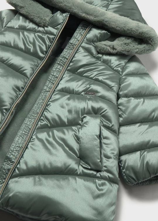 Mayoral Kız Bebek Kapüşonlu Şişme Mont Mint 2440