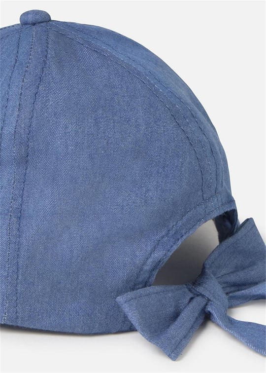 Mayoral Kız Bebek Kurdeleli Denim Şapka Mavi 10150