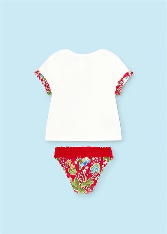 Mayoral Kız Bebek Mayo Set Kırmızı 1642
