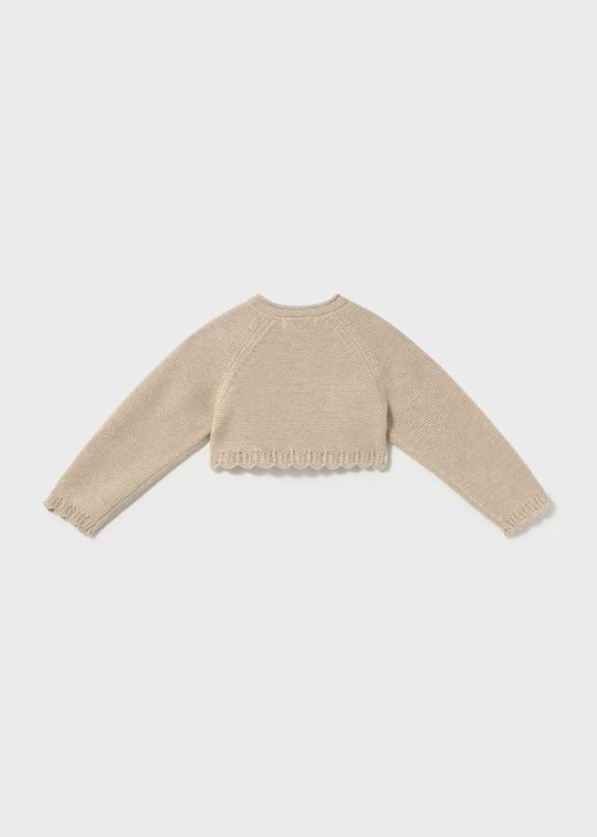 Mayoral Kız Bebek Örme Hırka Bolero Krem 308