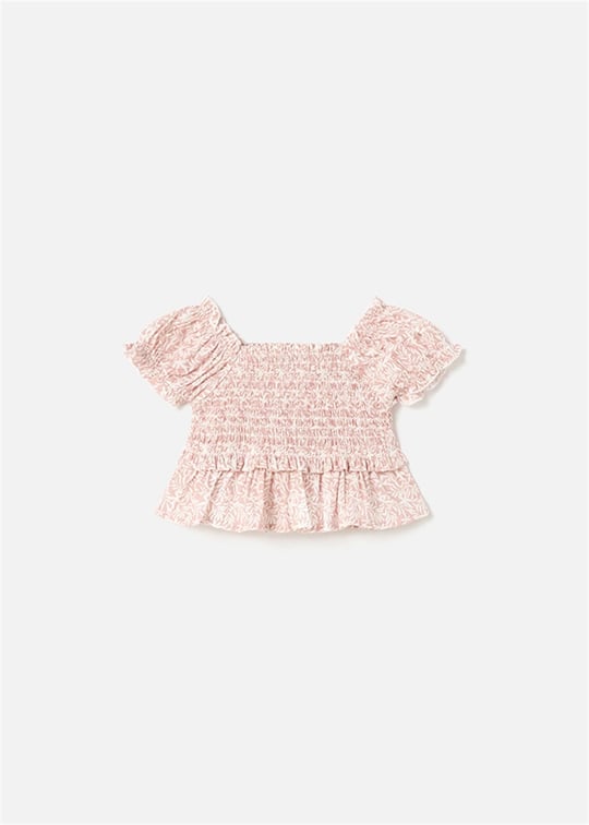 Mayoral Kız Bebek Petekli Bluz Pembe 1193