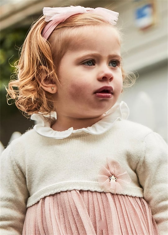 Mayoral Kız Bebek Pileli Elbise Pembe 2906