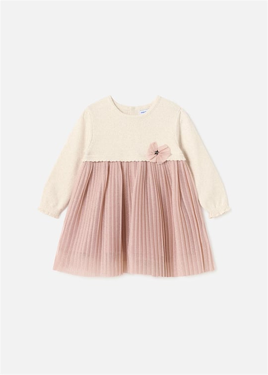 Mayoral Kız Bebek Pileli Elbise Pembe 2906