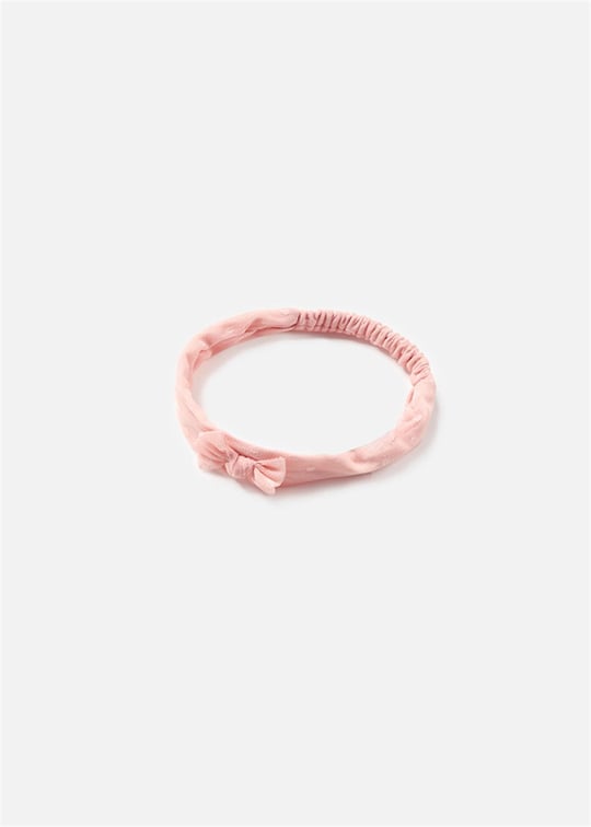 Mayoral Kız Bebek Saç Bantlı Plumeti Elbise Pastel Pembe 1920