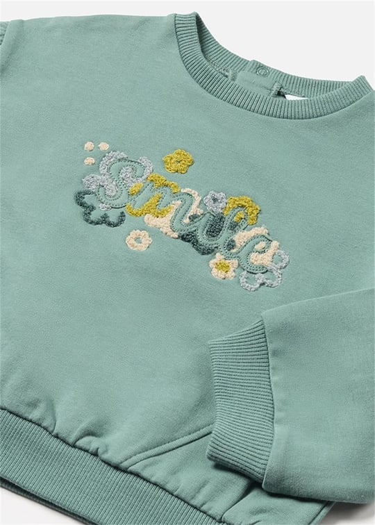 Mayoral Kız Bebek Sweatshirt Yeşil 2476