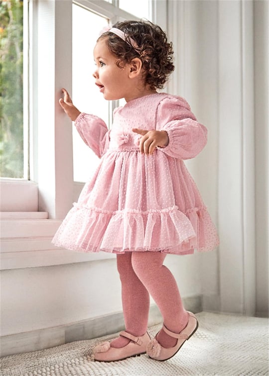 Mayoral Kız Bebek Tüllü Elbise Pembe 2971