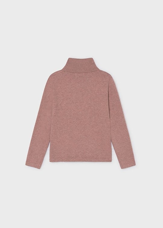 Mayoral Kız Çocuk Balıkçı Yaka Örme Kazak Pudra 313