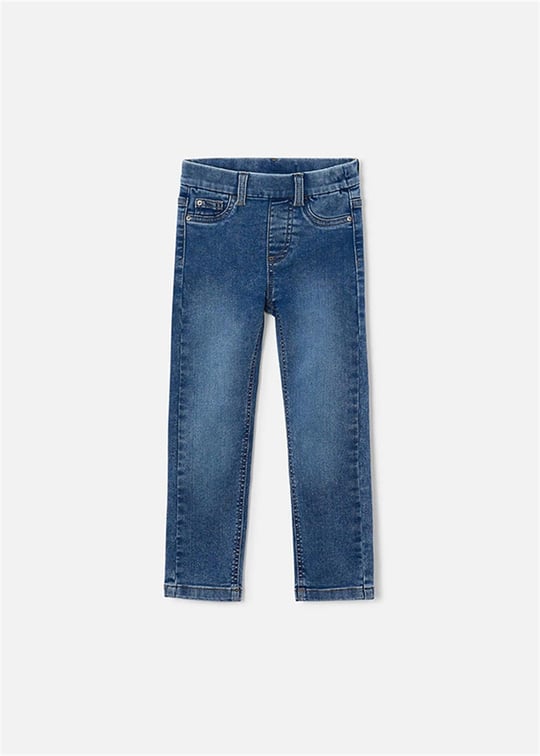 Mayoral Kız Çocuk Basic Denim Kot Pantolon Mavi 577