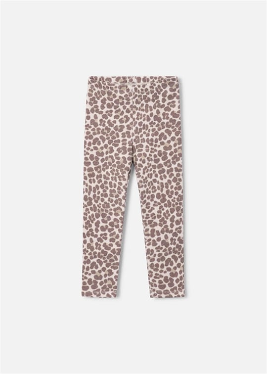Mayoral Kız Çocuk Basic Leopar Desenli Tayt Kahverengi 4701