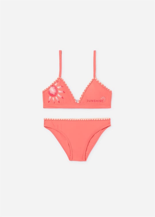 Mayoral Kız Çocuk Baskılı Bikini Takımı Mercan 6775