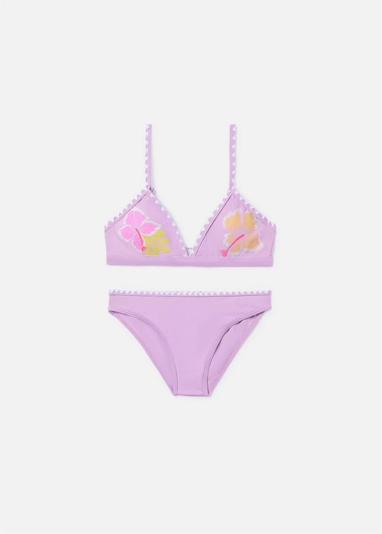 Mayoral Kız Çocuk Baskılı Bikini Takımı Lila 6775