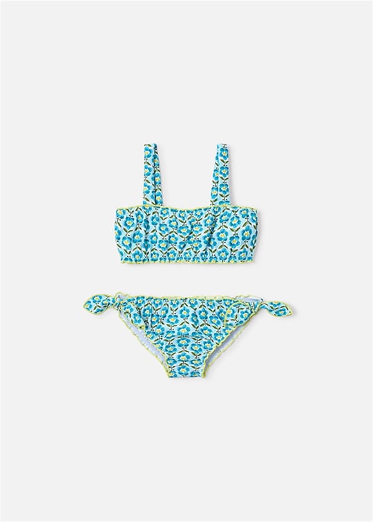 Mayoral Kız Çocuk Baskılı Bikini Takımı Turkuaz 3735