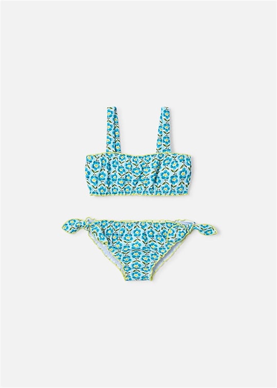 Mayoral Kız Çocuk Baskılı Bikini Takımı Turkuaz 3735