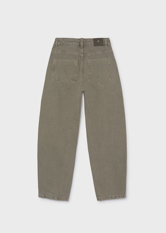 Mayoral Kız Çocuk Bol Kesimli Denim Pantolon Vizon 7526
